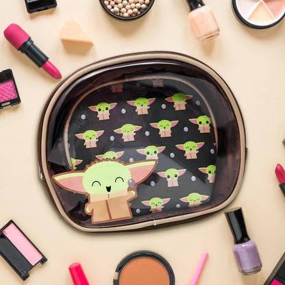 Loungefly Mandalorian Baby Yoda Grogu The Child 2 Piece Cosmetics Bag Set