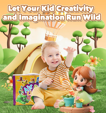 Air Dry Clay for Kids 150 Packs Air Foam Clay, Magic Clay, Non-Sticky Soft and Super Light Molding Clay with Sculpting Tools, Guide, Arts and Crafts Gift for Boys Girls Kids 3 Age+