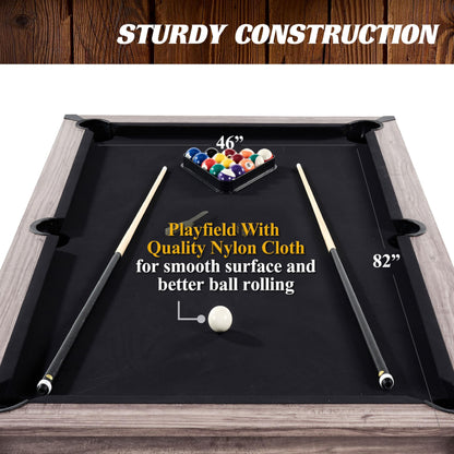 Barrington Billiards Monteray 7ft Pool Table and Dining Table Multi-Game Table with Ping Pong Table Top, with Storage Caddy