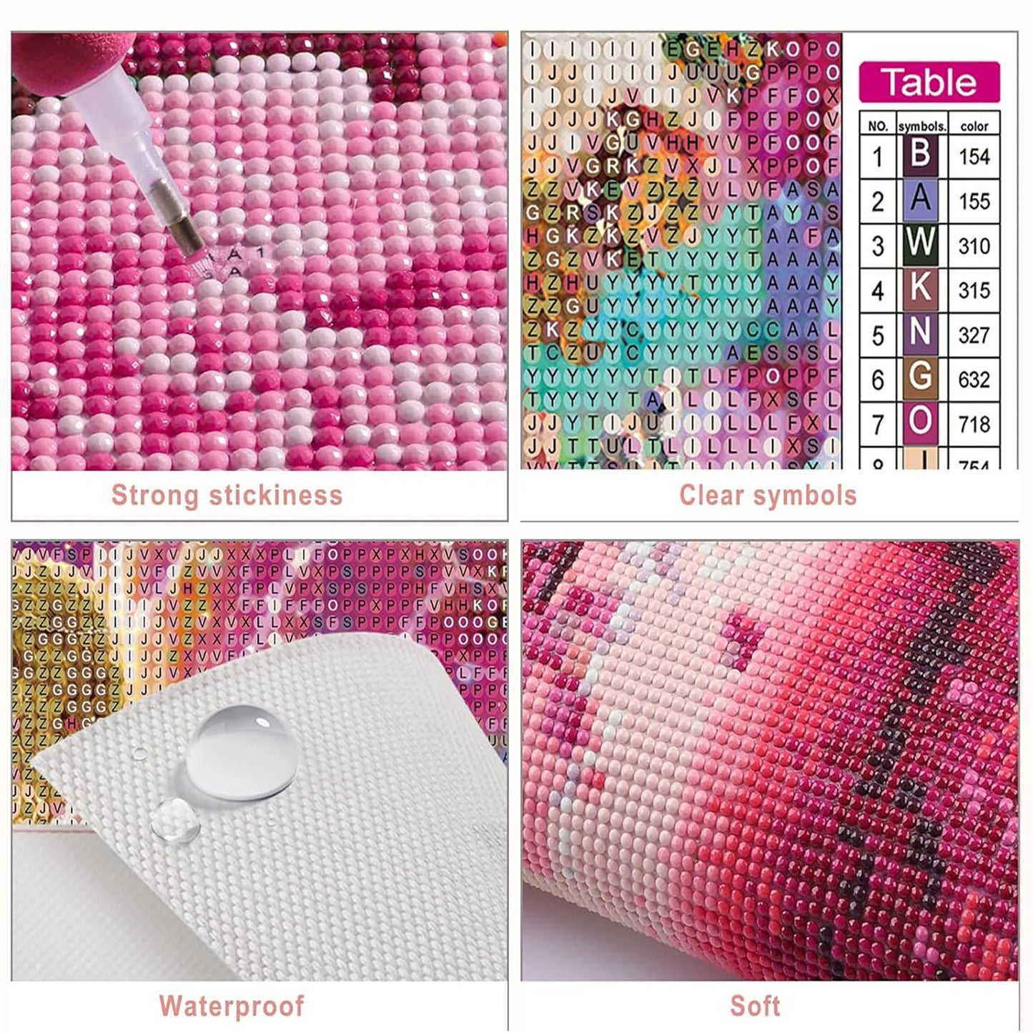 MXJSUA DIY Flowers Diamond Painting Kits for Adults, Floral Jars Diamond Gem Art Painting for Beginners, Diamond Picture with Full Round Drill Dots Craft Set Gift, 12 * 16 Inch