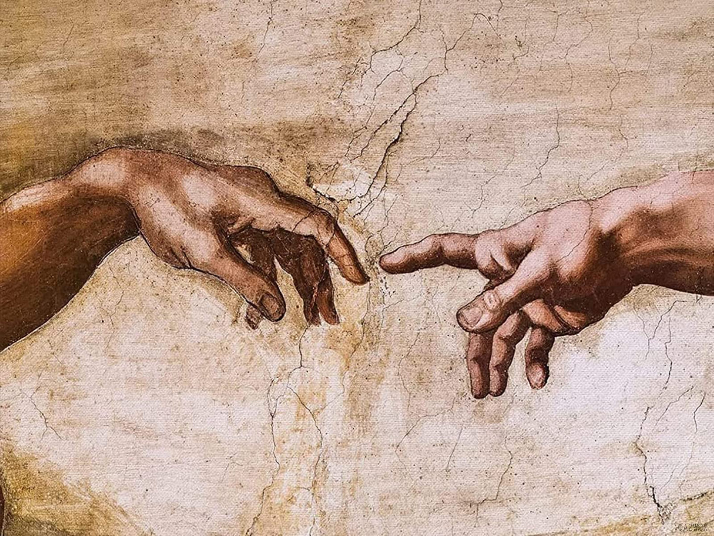 DIY 5D Diamond Painting Kits for Adults Full Drill Diamond Painting The Creation of Adam Closeup by Michelangelo Spiritual and Religious Christian for Home Wall Decor 12x16 Inch