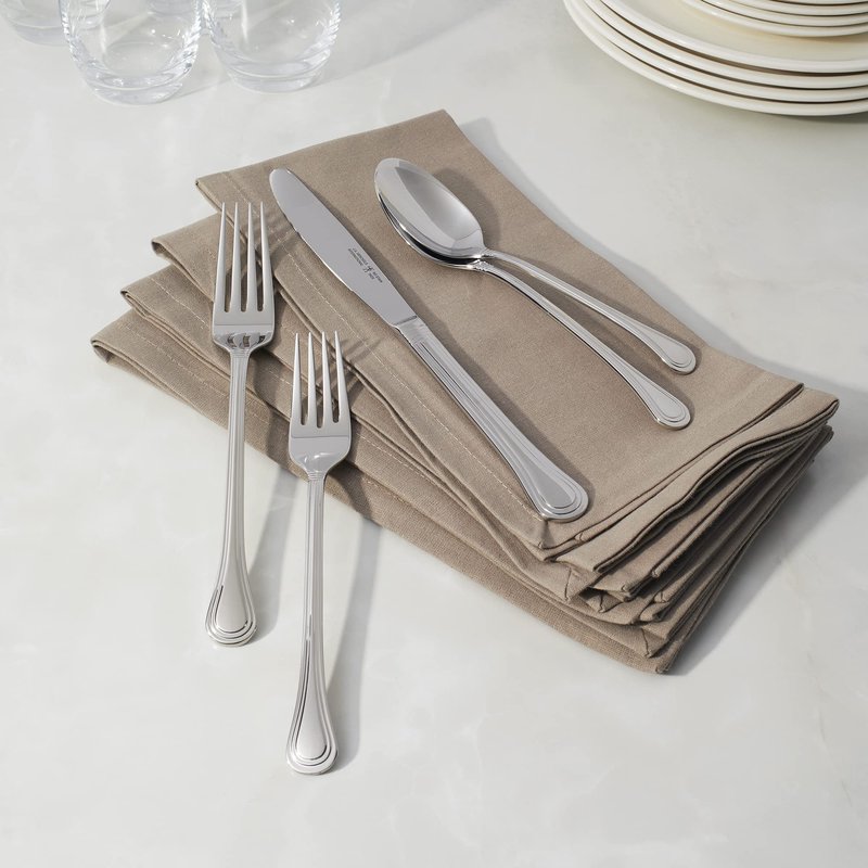 HENCKELS Astley 20-piece Flatware Set, 18/10 Stainless Steel, Silver