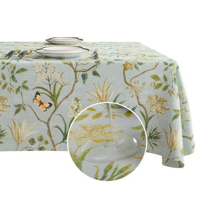 HOMOHEINI Rectangle Table Cloth,100% Waterproof Tablecloth Oil Proof Spill Proof Vinyl Table Cloth, Wipe Clean Plastic Table Cover for Dining, Camping, Indoor and Outdoor 54" x 78",Leaves