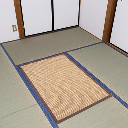 Beavorty Bamboo Rug Woven Straw Seat Cushion, Japanese Style Rattan Futon Sitting Pad for Zen Garden Yoga
