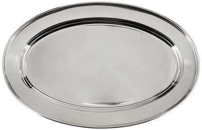 Winco Serving Platter, Oval, 14" x 8-3/4", S/S