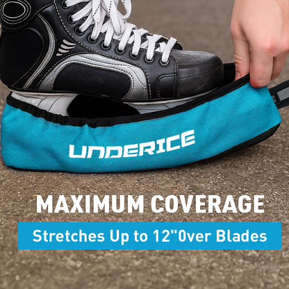 UICE Ice Skate Guards,Skate Blade Cover for Hockey Skate,Figure Skate Guards,Hockey Gift for Youth and Adlut(Black, Senior)