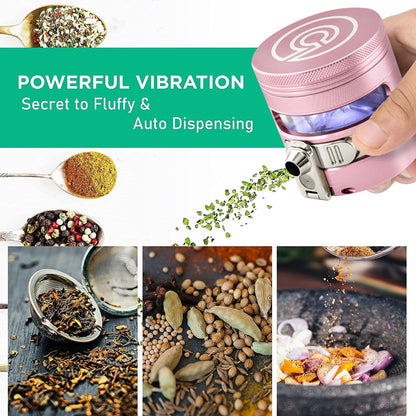 MANUAL Grinder AUTOMATIC Dispenser Large 2.5" Aluminum Alloy, for HOME & KITCHEN ONLY (Midnight)…