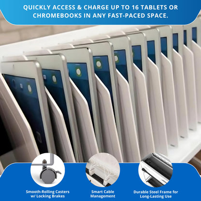 FSE 373-LOTM16 16-Tablet/Chromebook Open Charging Cart