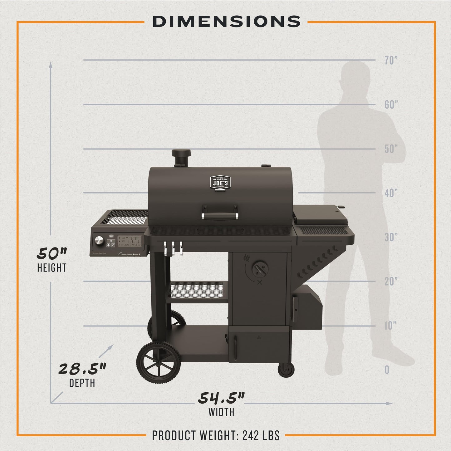 Oklahoma Joe's Tahoma 900A DLX Auto-Feed Charcoal Smoker & Grill w/Wi-Fi - 25203115