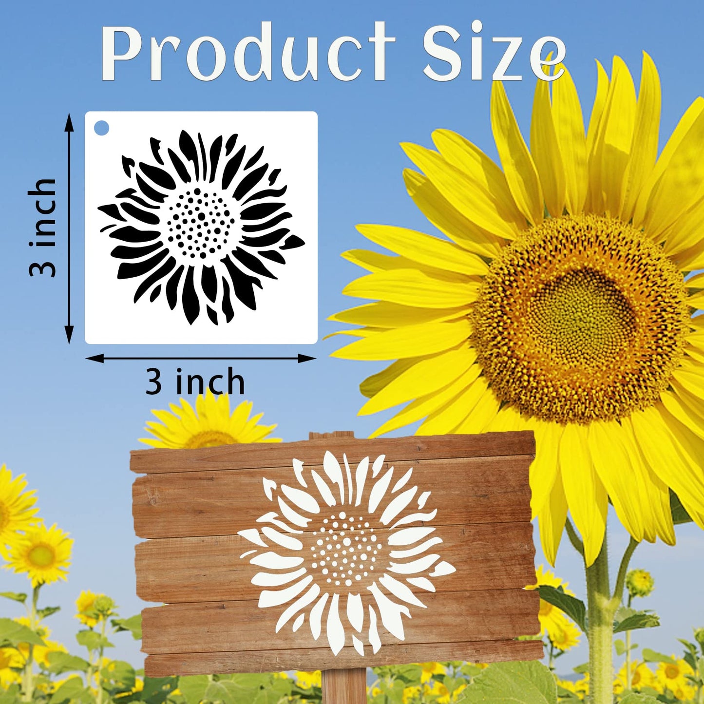 DZXCYZ 80 Pcs 3 x 3 Inch Stencils for Painting on Wood, Reusable Flower Butterfly Bird Bee Plastic Stencils DIY Craft Paint Template Set for Wall Home Decor