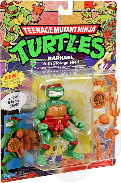 Playmates Toys Teenage Mutant Ninja Turtles Raphael 4” Classic Storage Shell Action Figure