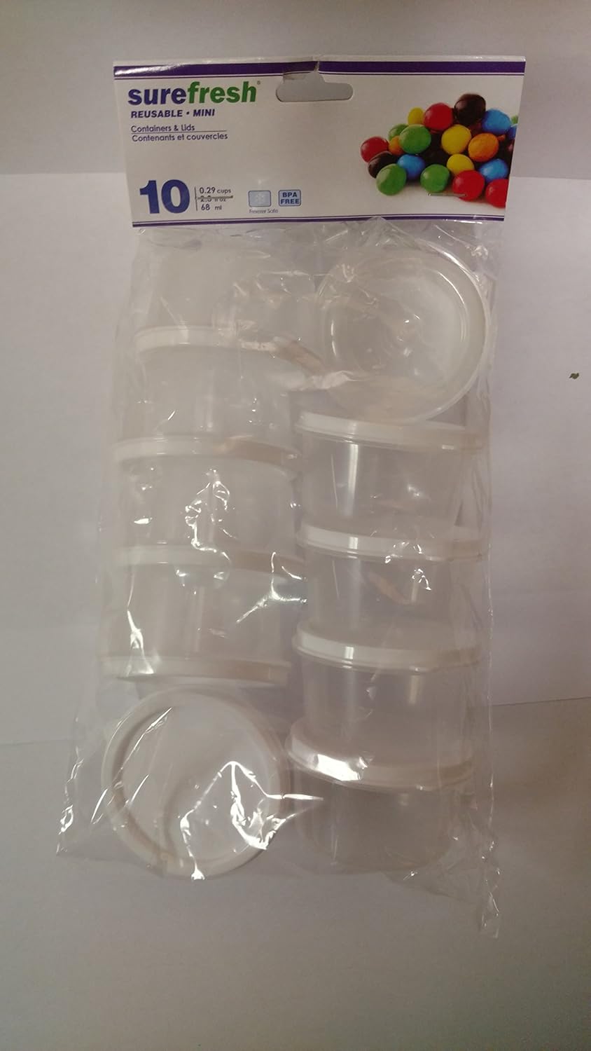Sure Fresh Mini Storage Containers, Round - 10-ct. Packs