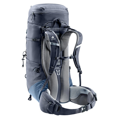 Deuter Unisex Aircontact Lite 50 + 10 L, Lightweight Backpacking & Hiking Backpack for Men & Women, 50 + 10 Liters - Black-Marine