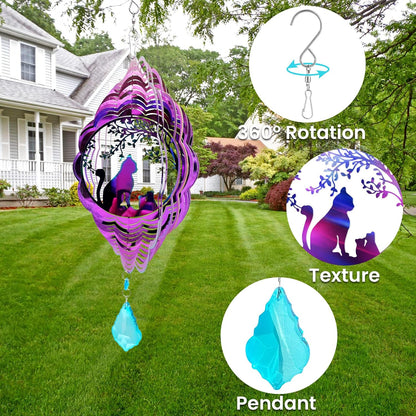 Wind Spinner, Hanging Wind Sculptures for Yard and Garden Decor, Outdoor Hanging Art Ornaments for Balcony Decor