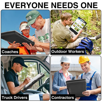 Sooez Original Clipboard with Storage & Pen Holder, Heavy Duty Clip Boards 8.5x11 with Dual Storage, Clearview Dry Erase Coach Clipboard with Real Hinge, High Capacity, School & Office Supplies