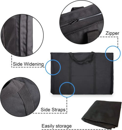 JJRING Art Portfolio Tote Bag - Lightweight Dacron Design | 25'' x 37'' for 24'' x 36'' Sketching & Drawing
