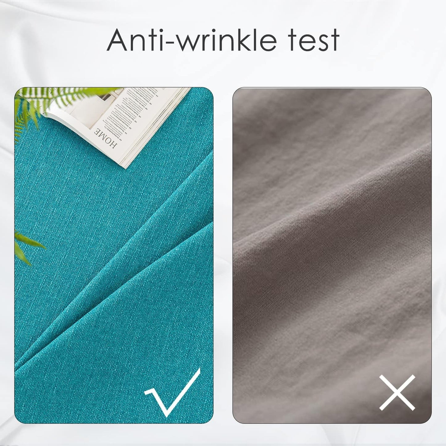 23.6x23.6) BALCONY & FALCON Small Square Tablecloth Washable Wrinkle Resistant and Water Proof Table Cloth Linen Fabric