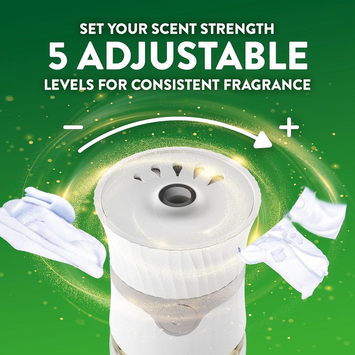 Air Wick Scented Oil Starter Kit - 2 Warmers + 6 Fresh Linen Refills | Eco-Friendly Air Freshener