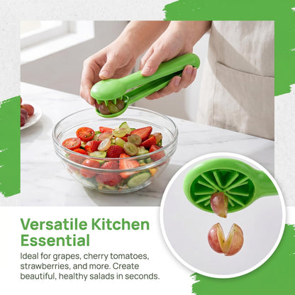 Grape Cutter Tool, Grape Tomato Cherry Strawberry Slicer, Quick & Easy Fruit Slicer Kitchen Gadget (1)