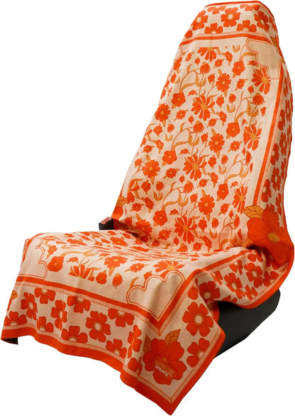 Sprints Athletic Running Towel, Full-Sized, Car Seat Cover - Performance Microfiber (Peaches & Pleasures The Small