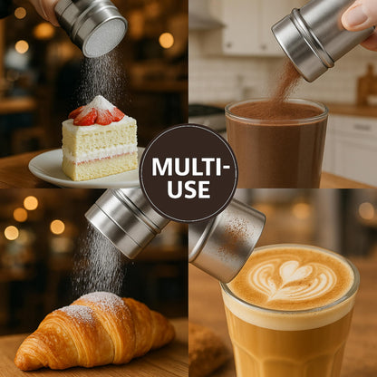 BellaVitas Milk Frothing Pitcher Set 20oz/600ml, 304 Stainless Steel Milk Frother Cup with Cocoa Shaker, Latte Art Pen, Stencils, Espresso Machine Accessories & Coffee Barista Tools Latte Pitcher Gift