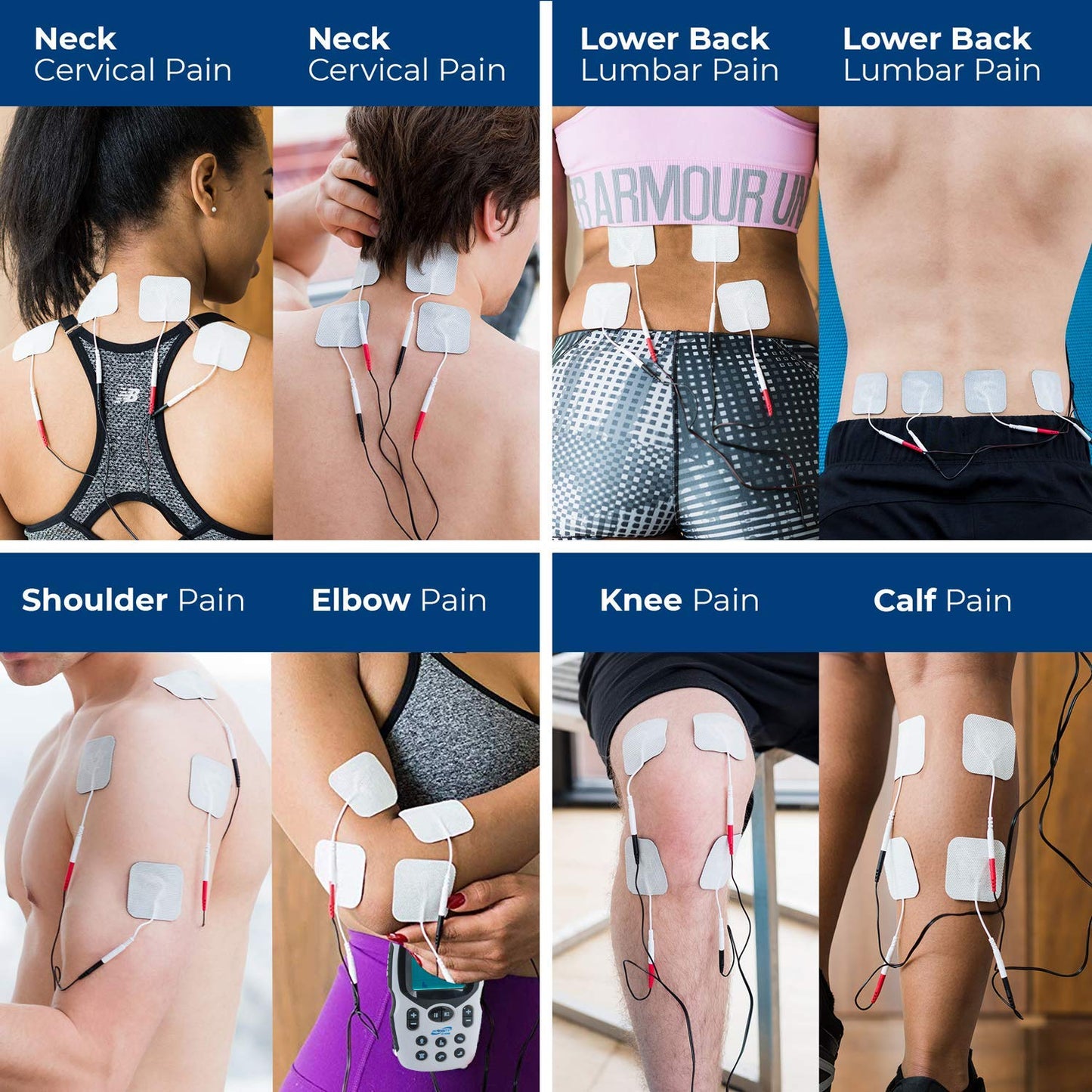 Carex Intensity at Home TENS Unit Muscle Stimulator, TENS Machine for Muscle Pain, Sciatica, Shoulder Recovery, and Physical Therapy, Includes Specific Settings for Back, Neck, and Body Pain