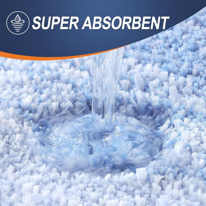 OLANLY Large Bathroom Rugs - Extra Soft Microfiber Mat 45x27 | Quick Dry, Washable, Light Blue