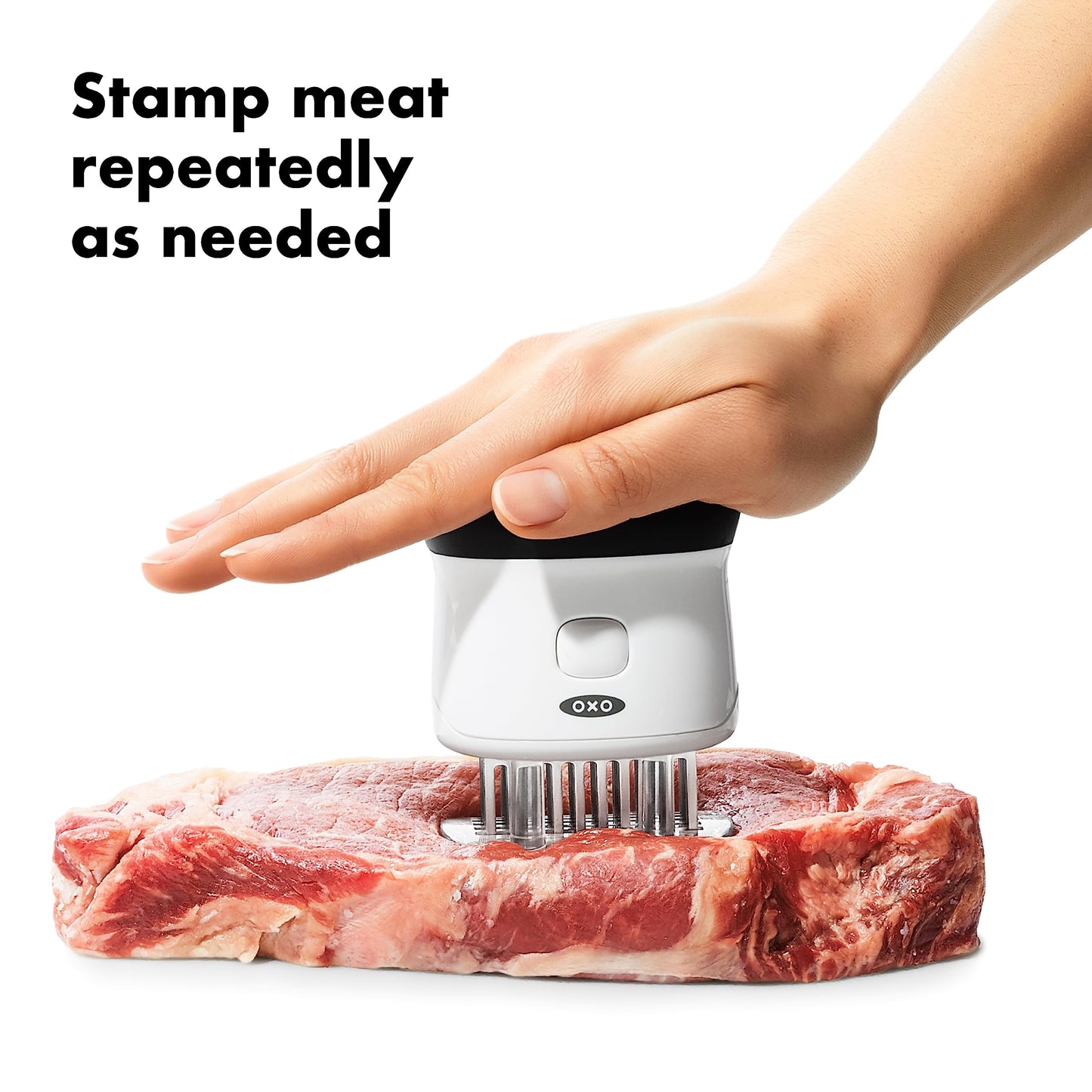 OXO Good Grips Easy-Clean Bladed Meat Tenderizer, White
