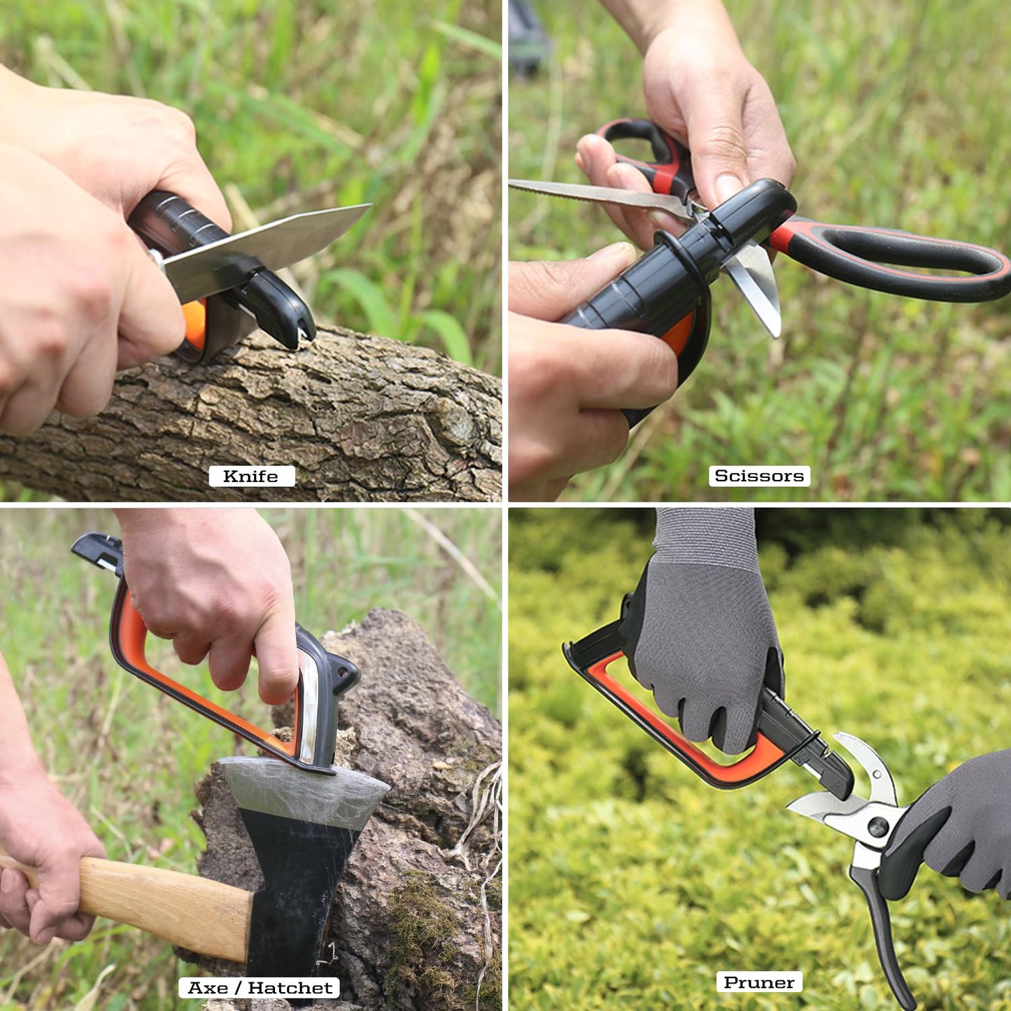 SHARPAL 103N All-in-1 Knife Garden Tool Multi-Sharpener for Lawn Mower Blade, Axe, Hatchet, Machete, Pruner, Hedge Shears, Scissors Mothers Day Gifts