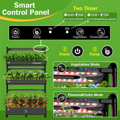 90 Pods Hydroponics Growing System Kit & 280 Pcs Hydroponic Pods Kit