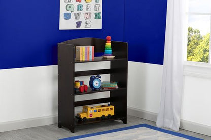 Delta Children MySize Deluxe Toy Box - Greenguard Gold Certified, Dark Chocolate & MySize Bookshelf, Dark Chocolate