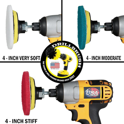 Drillbrush Cleaning Supplies - - Brush Drill Attachment Kit - Drill Brush Pads - Hot Tub Cleaner Brush - Pool Cleaner
