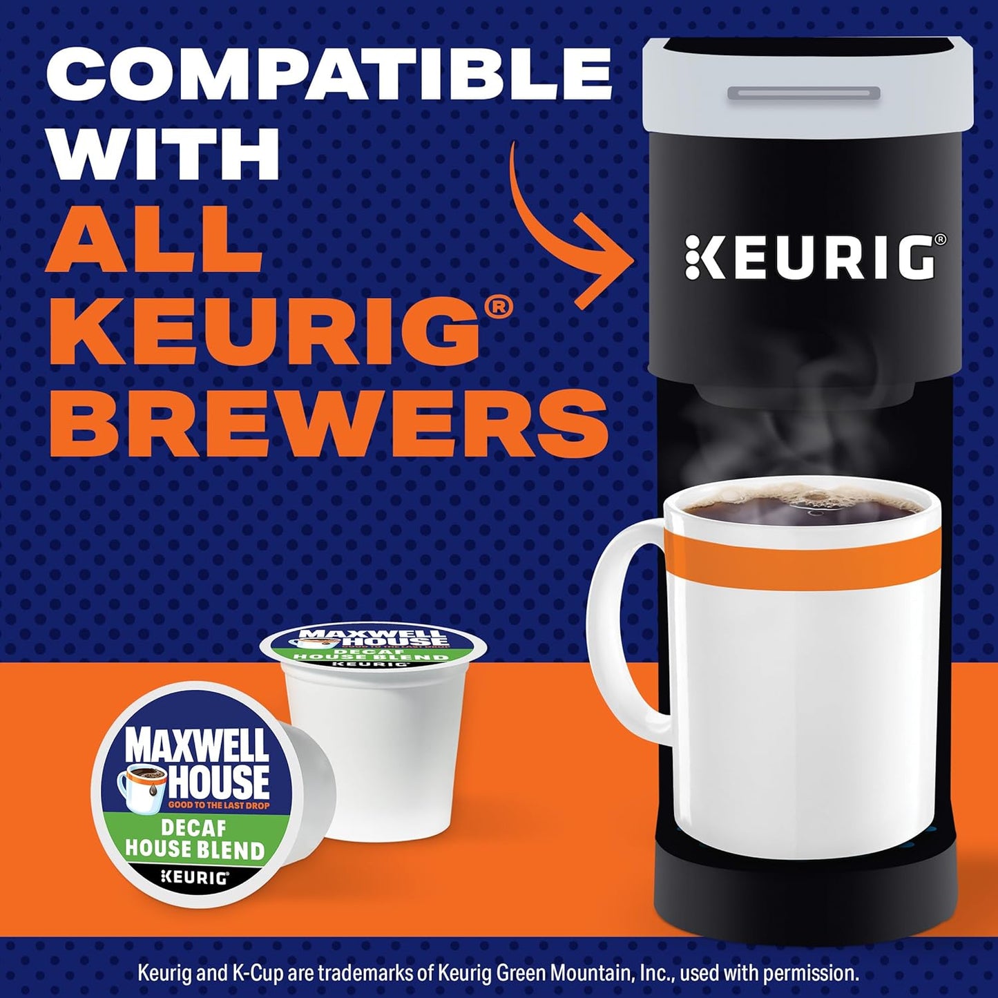 Maxwell House Decaf House Blend K-Cup Coffee Pods - Medium Roast, 84 Count Box