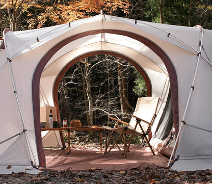 S'more Maroom Glamping Tent with Porch, 2/3/4/5/6Person Durable Weatherproof Camping Tent, Large Family Tent with Room Divider, Easy Setup Tent with Screen Room
