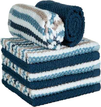 12"x12" 100% Set 430 8 Pack 4 4 Bumble Premium Dish Cloths Towel | Natural Ring Spun Cotton Tea Towel | GSM | Highly