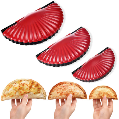 Tortilla Sealer + Crimper Press Bundle - Quesadilla Maker for Large 10", Medium 8" & Small 6" Flour Tortillas | Burritos, Empanadas, Dumplings, Sandwiches | Air Fryer Friendly | Dishwasher Safe