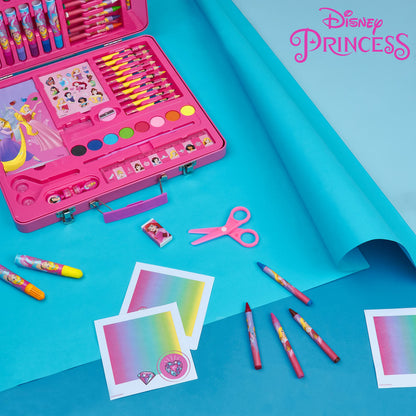 Disney Colored Pencils Art Supplies Kids Drawing Kit School Supplies Painting Kit Girls Drawing Pencils Art Kit Travel Case with Crayons Arts and Crafts for Kids 4-12