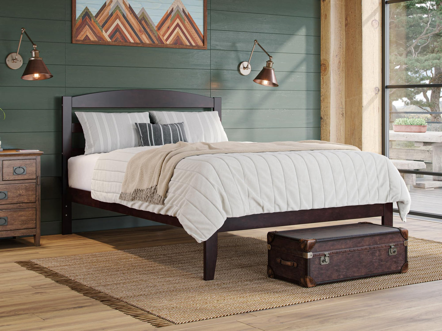 AFI, Warren Full Platform Bed, Espresso