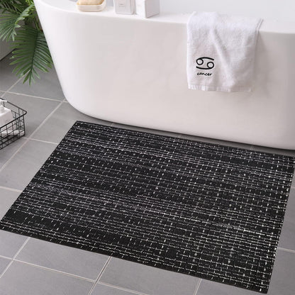 Small Boho Rug 2 x 3 Cotton Washable Rugs, Black White Kitchen Runner for Indoor Outdoor Farmhouse Area Carpet