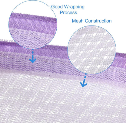 uxcell Shoes Washing Bag, 7.9 x 15 Inch Cylinder Mesh Laundry Bags for Sneakers and Delicates
