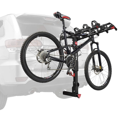 Allen Sports Premier Locking Quick Release 5-Bike Carrier for 2 in. Hitch, Model QR555 & Tension Bar Bicycle Cross-Bar Adaptor, Black, One Size