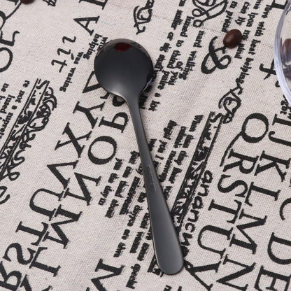 Buyer Star 12 Pieces Black Teaspoons - 5.5-Inch Mini Coffee Stainless Steel Espresso Spoons