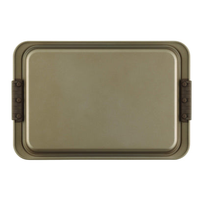 Anolon Bronze Nonstick Baking Sheet / Cookie Sheet / Cookie Pan with grips - 10 Inch x 15 Inch, Brown