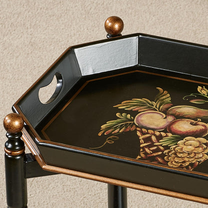 Touch of Class Noble Bounty Serving Cart Black