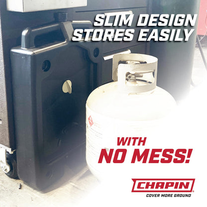 Chapin 78005 Oil Drain Pan, 12‑Quart Low‑Profile Automotive Drain Container, Recycled Polymer Construction, Large Splash‑Free Target Area & Built‑In Carry Handles for Easy Oil & Coolant Changes