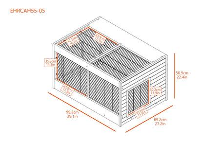 New Age Pet ECOFLEX Small Animal Cozy Critter Connect A Hutch, Modular & Durable Habitat