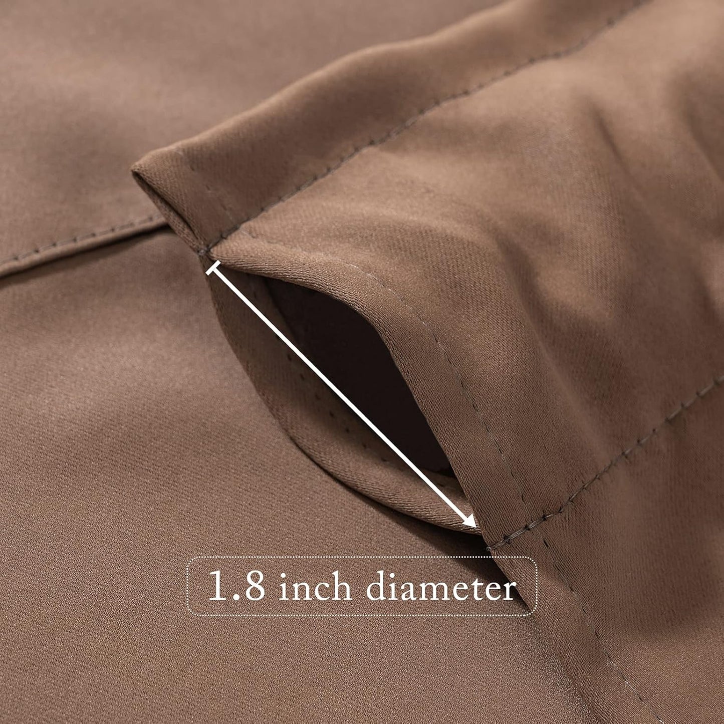 MIULEE Mocha Blackout Valance Thermal Insulated Rod Pocket Window Treatment Tiers Short Curtain 52 x 18 Inches 1 Panel,