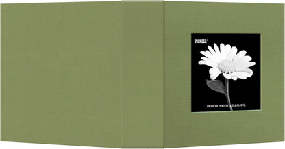 Pioneer DA-100CBF/SG Photo Album, 100 Pocket Fabric Frame Cover, Sage Green