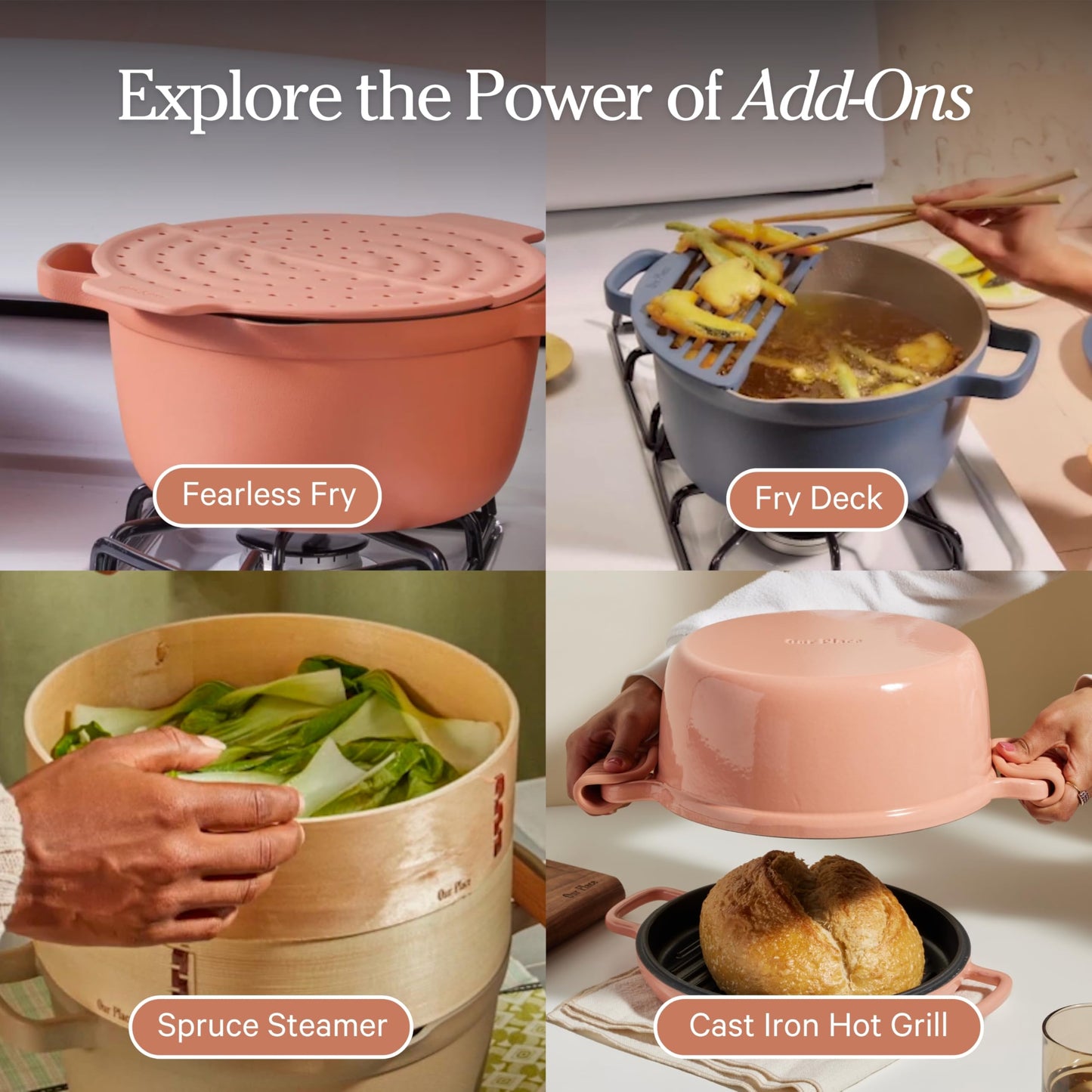 Our Place Perfect Pot | 5.5 Qt Ceramic Pot with Lid & Spatula | Patented 8-in-1, PFAS-Free Nonstick, Non-Toxic Cookware | Induction & Oven-Safe up to 450°F | Char