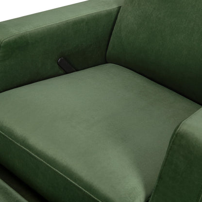 Namesake Crewe Glider Recliner Nursery Chair - GREENGUARD Gold & Certi-PUR US Certified Rocker Recliner - Glider Rocking Chair for Nursery & Living Room - Manual, 360° Swivel, Green